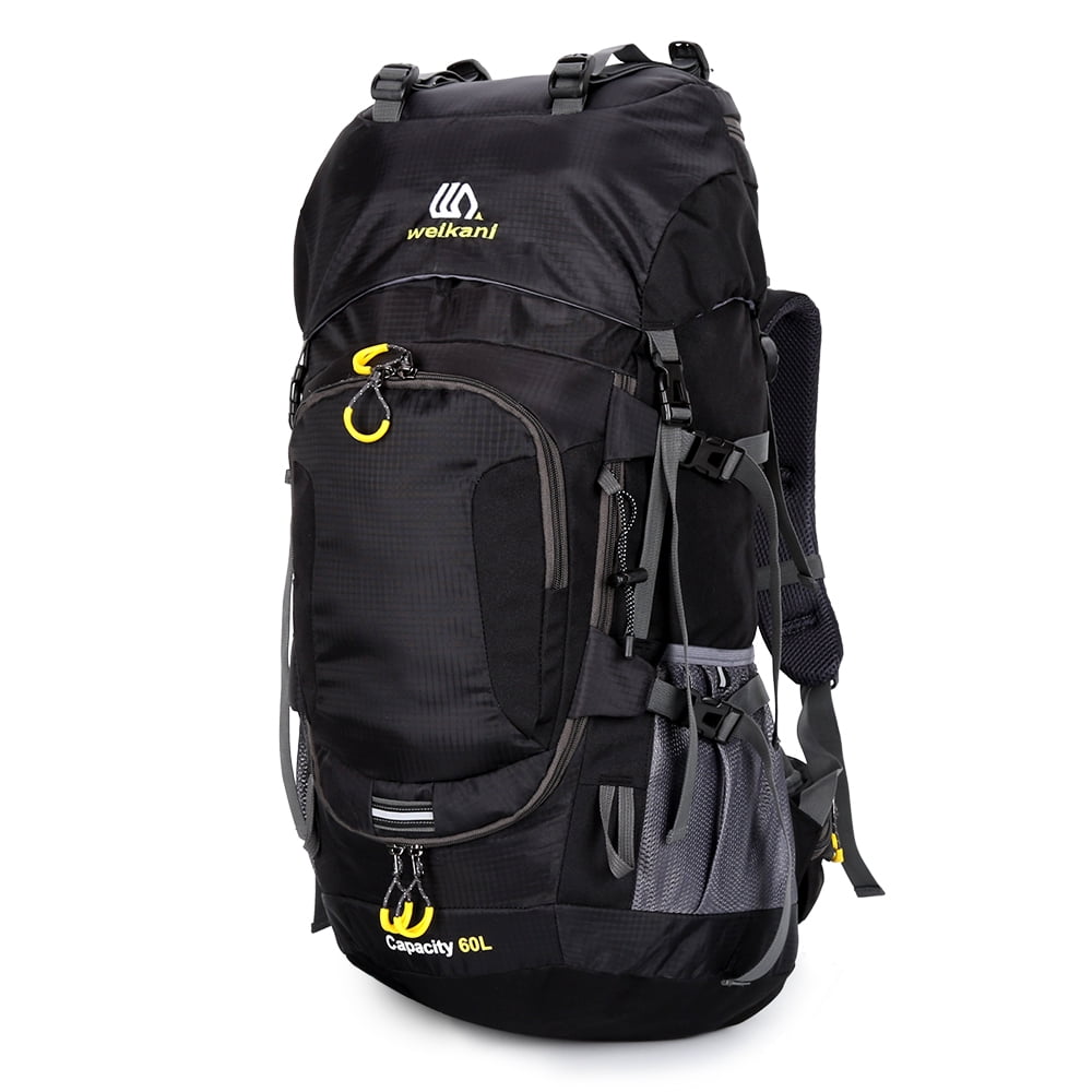 Sac à Dos de Randonnée Imperméable 60 L Camping Alpinisme Cyclisme Sac à Dos Sac de Sport Extérieur avec Housse de Pluie