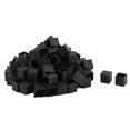 thumbnail image 1 of Unique Bargains Caoutchouc Forme Carrée Meubles Table Pied Couvercle Bouchon Noir 20mm x 20mm 100 Pcs, 1 of 1