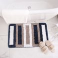 thumbnail image 3 of RKSTN Rug Soft Microfiber Striped Bathroom s Bath Mat Extra Thick -Slip Bath s Fall Decorations for Home, 3 of 4