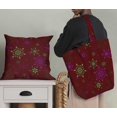 thumbnail image 5 of Soimoi Red Rayon Fabric Snow Flakes Floral Print Fabric by the Yard 56 Inch Wide, 5 of 5