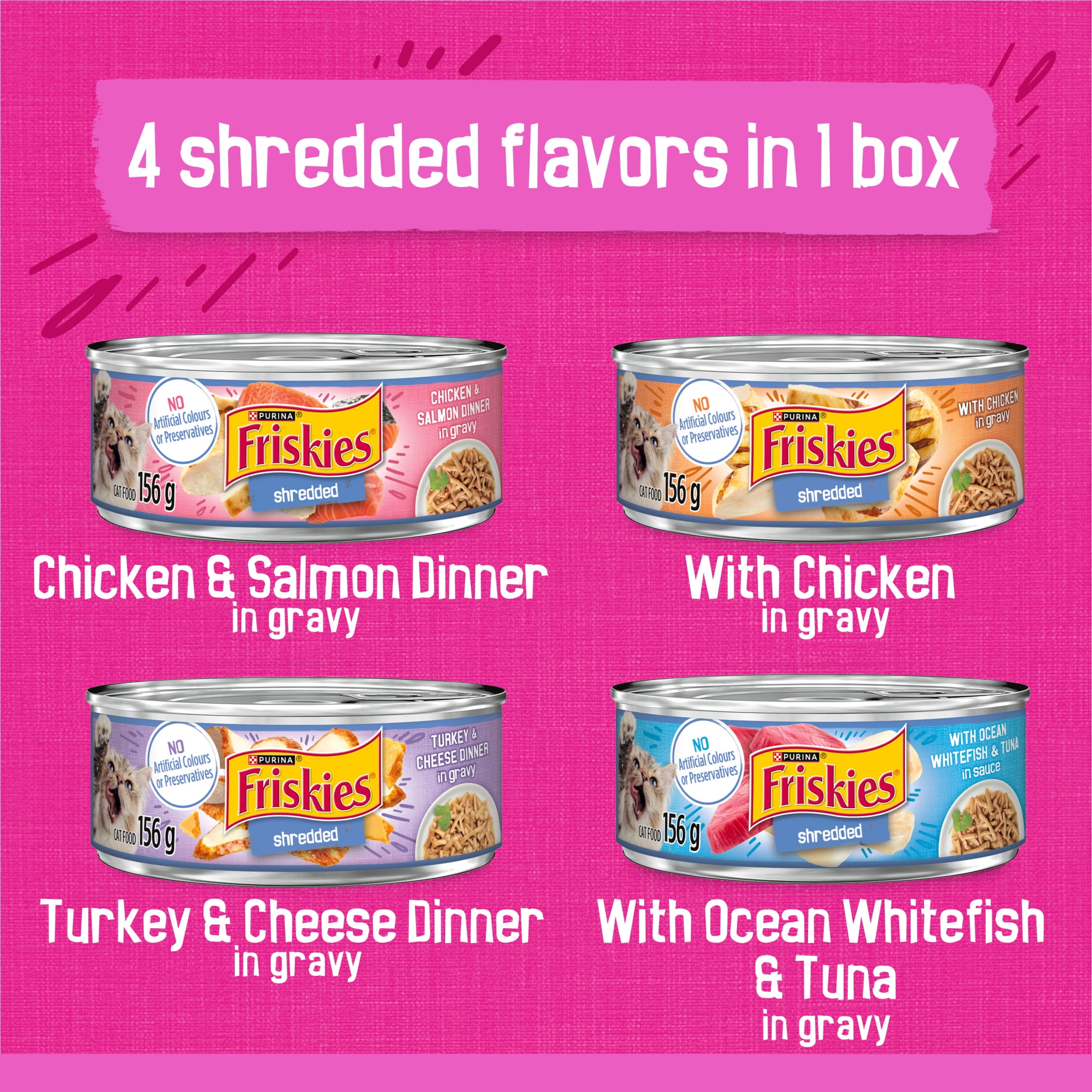 Friskies En lanières Super-Emballage Nourriture humide pour Chats