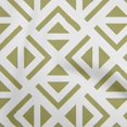 thumbnail image 1 of oneOone Georgette Viscose Light Green Fabric Geometric Triangle Craft Projects Decor Fabric Printed By The Yard 42 Inch Wide, 1 of 4