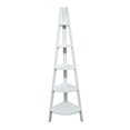 thumbnail image 1 of Casual Home 5-Shelf Corner Ladder White Bookcase, 1 of 5