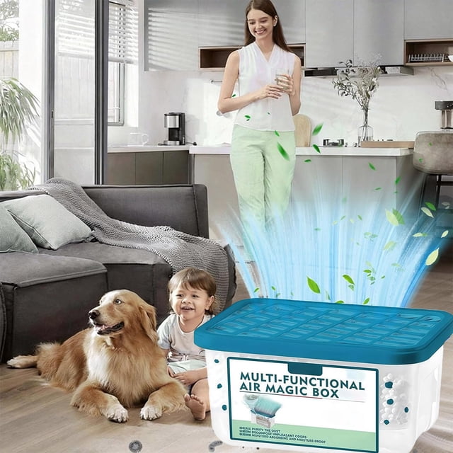 YoGold Indoor Air Purification Dust Removal Magic Box - Air Magic Box - Odor Eliminator Air Fresheners Dust Removal & Fresh Air For Any Room HomeB-2pc