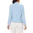 thumbnail image 3 of INSPIRE CHIC Blazer pour Femme à devant Ouvert Veste de Tailleur Courte d'Été pour le Travail Bleu Ciel-Uni m, 3 of 7
