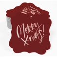 thumbnail image 2 of Inkdotpot Pack Of 50 Merry X-Mas Christmas Paper Tags DIY Craft Bracket Shape Real Rose Gold Foil Hang Tags, 2 of 7