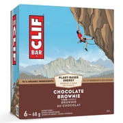 CLIF BAR, Chocolate Brownie Flavour Energy Bar, 70% Organic Ingredients, No Artificial Flavours