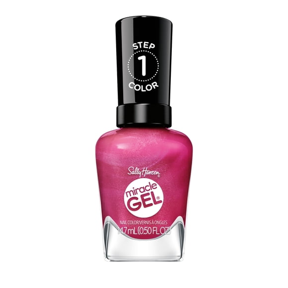 Sally Hansen Miracle Gel Supercharged Pinks Nail Polish, Color Grip Complex, Long-Lasting Wear, Berry Best Effort