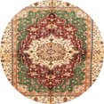 thumbnail image 1 of Ahgly Company Tapis d'Intérieur Ronds Abstraits Jaunes Abstraits pour Aire, 3 Pieds Rond, 1 of 6