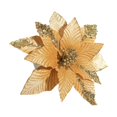 thumbnail image 2 of Gold Powder Sequin Velvet Christmas Flower 31cm Simulation Flower Christmas High End Gold Decorative Flower, 2 of 6
