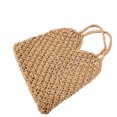 thumbnail image 1 of kurtrusly Fashionable And Functional Straw Beach Bag For Any Occasion Space-saving Blended Straw Handbag khaki 1Set, 1 of 6