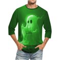 thumbnail image 1 of Birdeem T-Shirts à Manches Longues pour Hommes Imprimé Col Rond Mode Décontractée Manches Courtes Blouses Chemises Manches Longues Chemises de Noël pour Hommes, 1 of 4