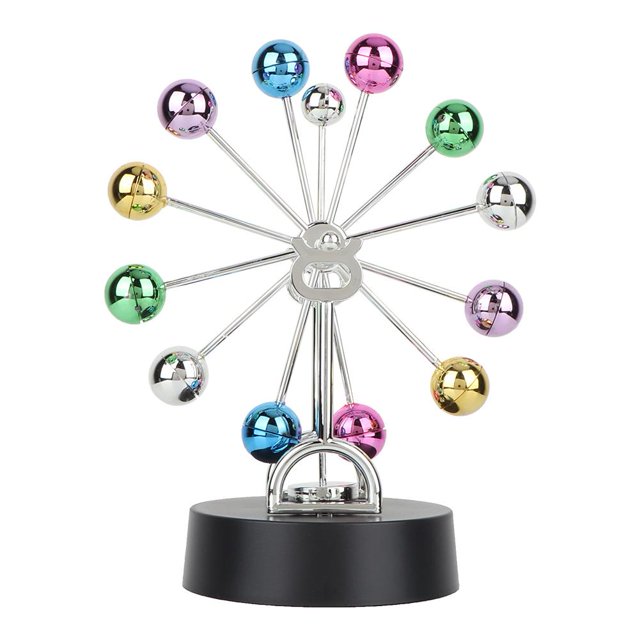 Fyydes Science Pendulum Ball,Newton Pendulum Ball Physics Science Balance Ball Desktop Entertainment Decoration, Desk Toy