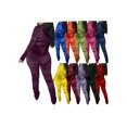 thumbnail image 4 of Honganda Slim Pleated Zipper Hooded Top and Pants Two-piece Suit, 4 of 6