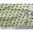 thumbnail image 3 of Soimoi Green polyester Crepe Fabric Monitor & Bossy Girl Decor Fabric Printed Yard 52 Inch Wide, 3 of 3