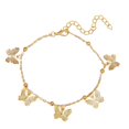 thumbnail image 2 of New Beach Foot Decoration Hollow Butterfly Pendant Handmade Anklet, 2 of 9