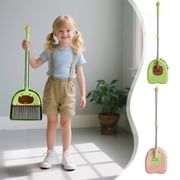Yeciiwht Household Broom and Dustpan Set Cleaning Supplies Broom with Dustpan Combo Set with Stainless Steel Handle, Small Brooms and Dust Pan for Home, Office, Dormitory