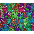 thumbnail image 4 of oneOone Tissu Polyester Lycra Multicolore Tissu pour Robe de Chat Tissu Imprimé Tissu au Mètre 56 Pouces de Large, 4 of 4