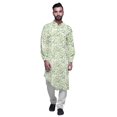 thumbnail image 2 of Atasi Kurta Imprimée Col Mandarin Décontractée Chemise Ethnique Longue Kurta Asymétrique, 2 of 6
