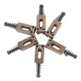 thumbnail image 4 of 6 Pcs Selle de Rouleau pour Guitare Électrique, Selles de Rouleau de Pont Tremolo Réglables Ponts du Système Tremolo Pièces de Rechange Bronze, 4 of 8