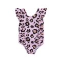 thumbnail image 1 of 1-5 Ans Enfants Filles une Pièce Maillot de Bain Léopard Volants Sans Manches Bikini Tenue de Plage Vêtements, 1 of 2