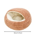 thumbnail image 2 of Lit pour Animal à Capuchon Semi-Clos, Douillet et Chaud, Petit Lit pour Chiot et Chat – Confortable Intérieur Extérieur pour, 2 of 6