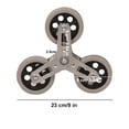 thumbnail image 3 of 2PCS Three Casters Trolley Natural Rubber Wheel Cart Climbing Stairs Shopping Cart Triangle Luggage Rubber Wheels To Move Ruedas ,Easy to Use, 3 of 5