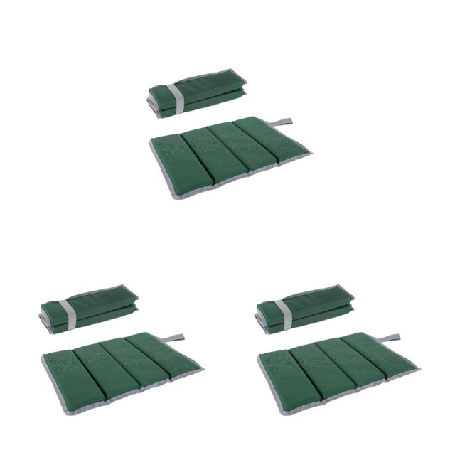maskred Tapis de Camping Portable Pique-Nique Pêche Randonnée Imperméable Coussin de Siège Respirant Haute Élasticité Pliable Tapis de Plage Vert Ensemble de 3