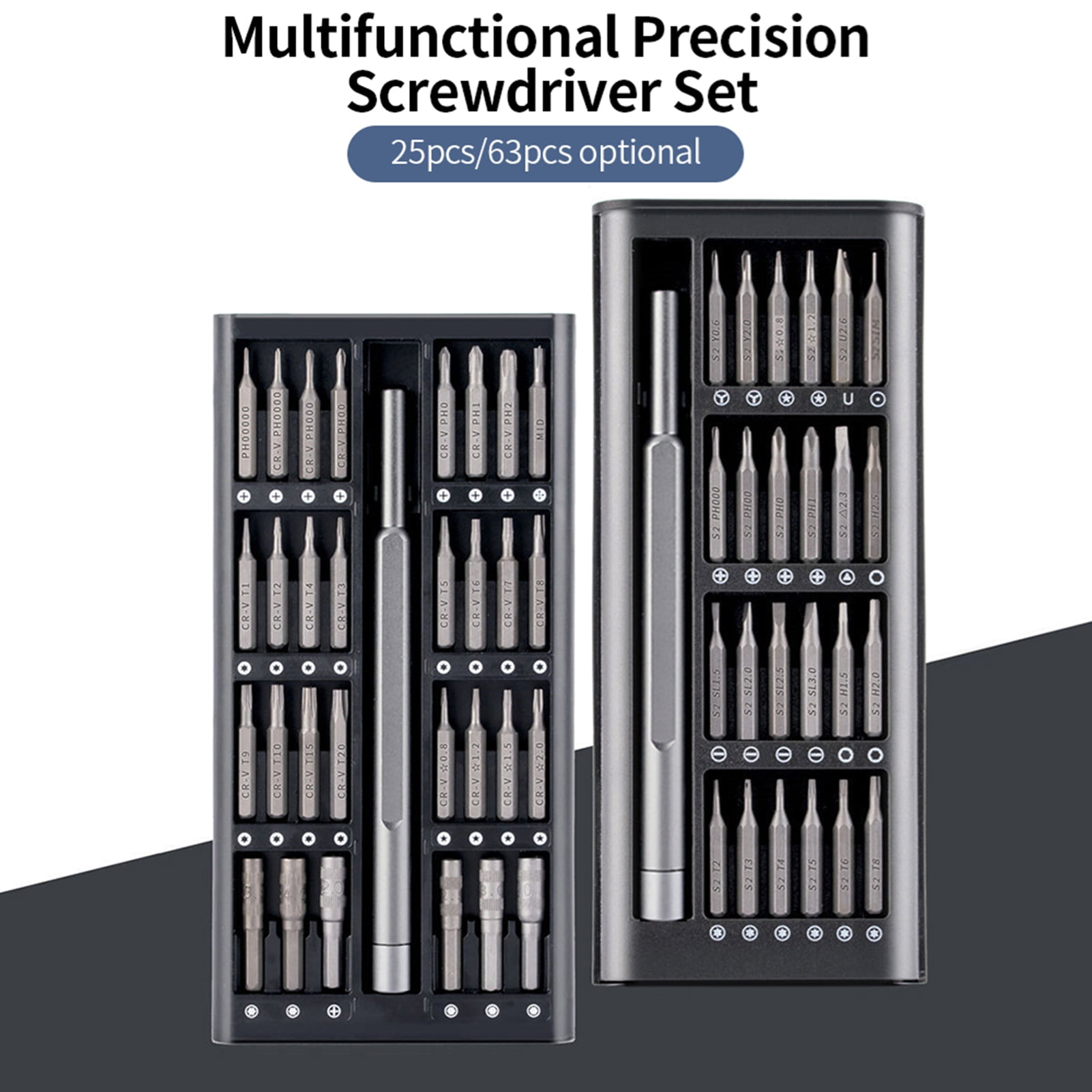 Screwdriver Set,  Screwdriver Set  Screwdriver Set Small Screwdriver Set with Aluminum Alloy Handle for Easy Storage and Use