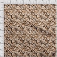 thumbnail image 4 of oneOone Georgette Viscose Brown Fabric Abstract Sewing Craft Projects Fabric Prints By Yard 42 Inch Wide, 4 of 4
