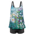 thumbnail image 3 of Women‘s Plus Size Tankini SwimsuiFloral Print Two Piece Bathing Suit, 3 of 7