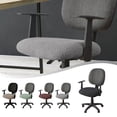 thumbnail image 4 of MYG Housse de Chaise de Bureau Beige Résistante à l'Eau Extensible Jacquard Élastique Housses 2 Pcs pour Chaise d'Ordinateur de Bureau Housse Extensible, 4 of 5