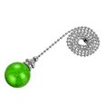 thumbnail image 1 of Unique Bargains Ceiling Fan Pull Chain Light Lighting Accessories Extension Ice Cracked Crystal Ball Pendant Green, 1 of 6