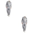 thumbnail image 2 of yingyy 1/2/3/5 Maison Salon Spa Sauna Combinaison Course Exercice Mise en Forme Veste de Survêtement Réutilisable Lavable PVC Combinaisons de Sport Argent m 2 Pcs, 2 of 6