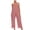 Pantalon Rouge pour les Femmes, variante sur Combinaison Salopette à Rayures en Coton et Lin pour Femmes Liquidation Été Mode Décontractée Solde Uni Ample Poche Sans Manches Pantalon Décontracté Confortable Violet m