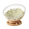 thumbnail image 1 of S SERENABLE Lit pour Chat Meuble pour Chat Transparent, Quatre Saisons, Facile à Nettoyer, Robuste avec Coussin Base Ronde pour Animaux, 1 of 9