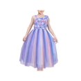 thumbnail image 1 of Girls Dress Purple Rainbow Floral Bloom Party Wedding Pageant 6 Years, 1 of 1