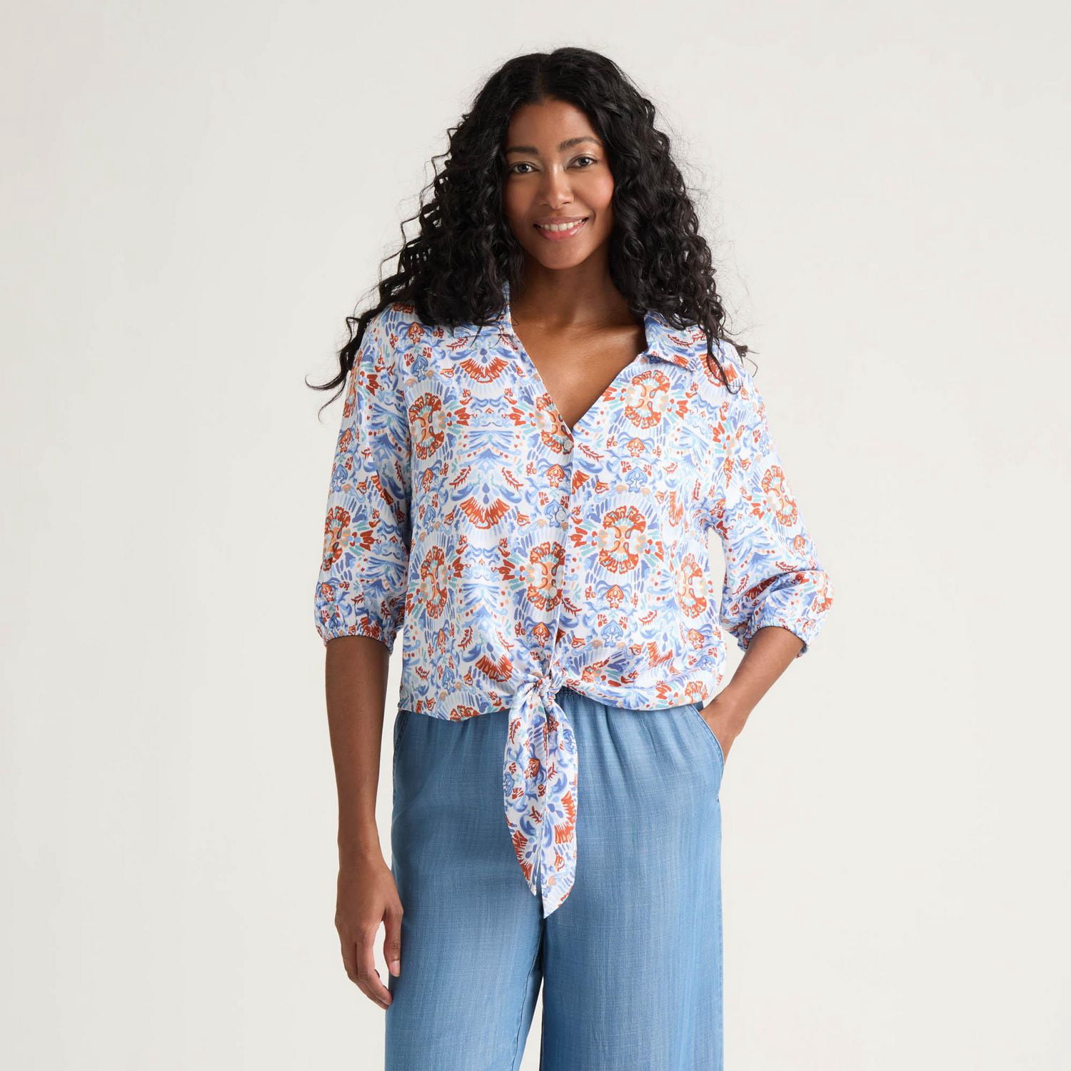 Blouse à nœud Mexx pour femme