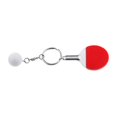thumbnail image 4 of KLKCMS Porte-Clés Mode Mini Tennis de Table - Raquette de Pong Couleur Rouge Alliage Plastique, 4 of 5