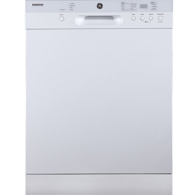 GE 24" Built-In Front Control Dishwasher with Stainless Steel Tall Tub White - GBF532SGPWW