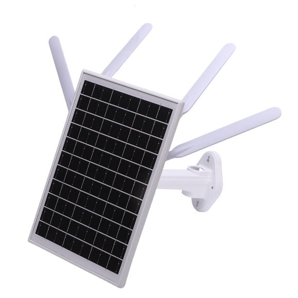Solar Powered 4G LTE Modem Router, 12W 300Mbps Solar WiFi 6 Extender with SIM Card Slot, 18000 MAh Battery 150M Long Range IP66 Rain Proof for Camping, RV Outdoor