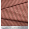 thumbnail image 3 of Soimoi Orange Poly Georgette Fabric Filigree Damask Print Sewing Fabric Yard 42 Inch Wide, 3 of 3