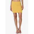 thumbnail image 2 of Jupe Tube Double Couche Taille Haute en Coton Extensible Basique pour Femmes, 2 of 7