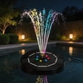 thumbnail image 1 of Outdoor Scene Decorations,Modern Outdoor Decorations for Patio and Yard,Solar Powered Pump with Colorful LED Lights 8 Nozzle Modes Solar Water Pump for Bird Bath Garden Pond Pool and Outdoor Decor, 1 of 8