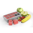 thumbnail image 3 of Melii Silicone Baby Food Freezer Tray with Lid - Grey - for baby kid adult, 3 of 6