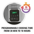 thumbnail image 2 of Kenmore 7-Qt Programmable Slow Cooker with Dipper (6.6L), Black & Silver, Easy to Use for Family Meals, 2 of 7