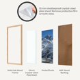 thumbnail image 4 of (19 ¾ x 27 ½ in | 50x70 cm) White Solid Oak Wood Picture Frame Poster Frame Wall Photo Frame, 4 of 8