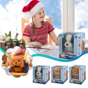 Sentmoon Dog Toy Dog Toys to Keep Them Busy Puppy Toys Simulated Dog Plushs Pet Toys Will Bark and Walk Dog Toys Children's Gifts
