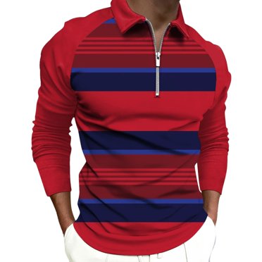Ketyyh-chn99 Polos à Manches Longues pour Hommes Chemises Décontractées pour Hommes 2024 Grande Taille Chemises à Manches Courtes pour Hommes Rouge,G