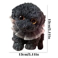 thumbnail image 3 of Black Plush Sensory Stress Relief Animal Toy Simulation Dog Shape Anxiety Reduction Hand Therapy Gift For Children Teens Durable Tpr Material, 3 of 3